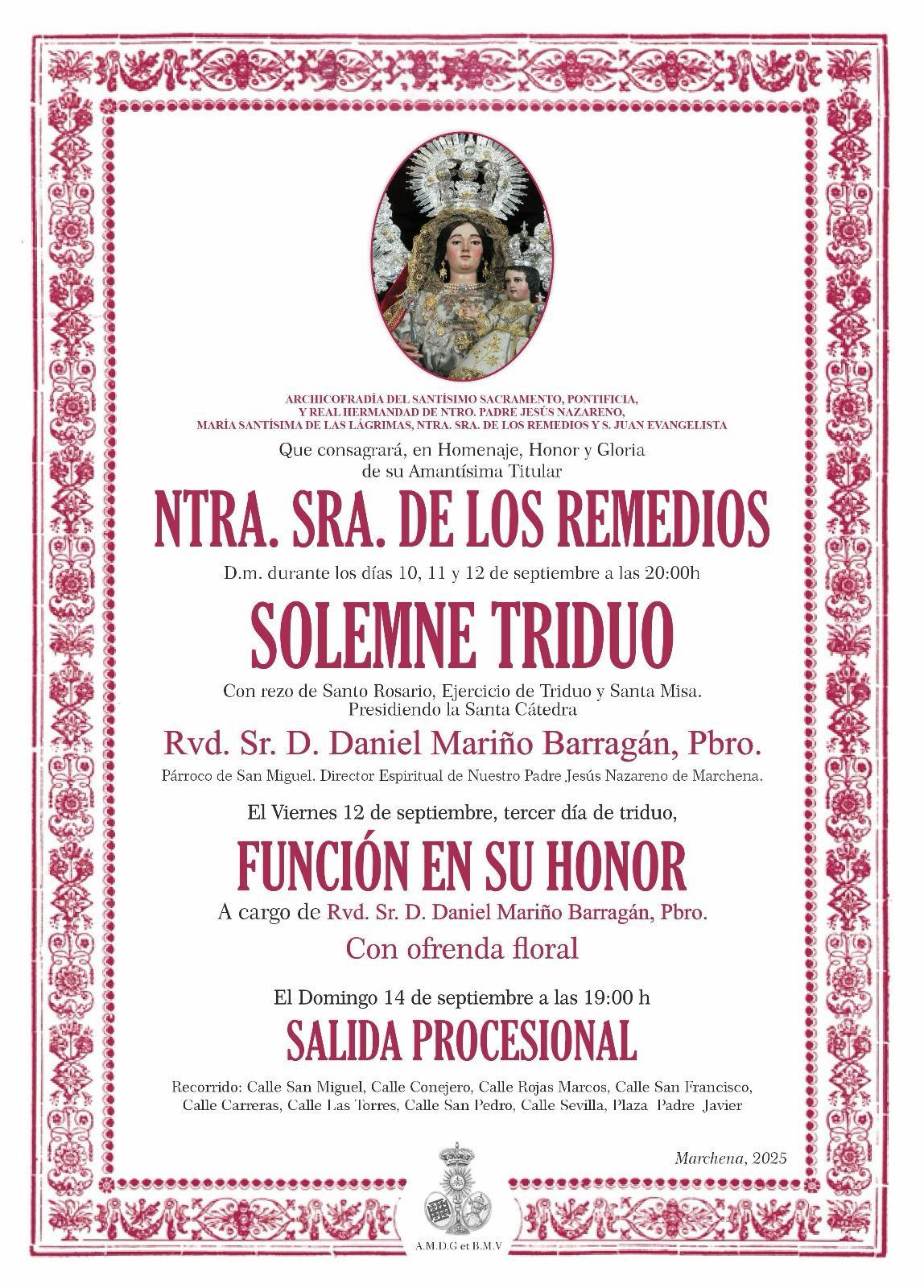 Triduo Remedios