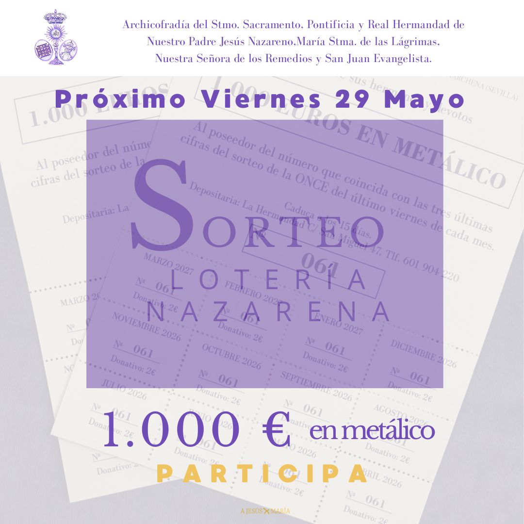SORTEO LOTERIA NAZARENA