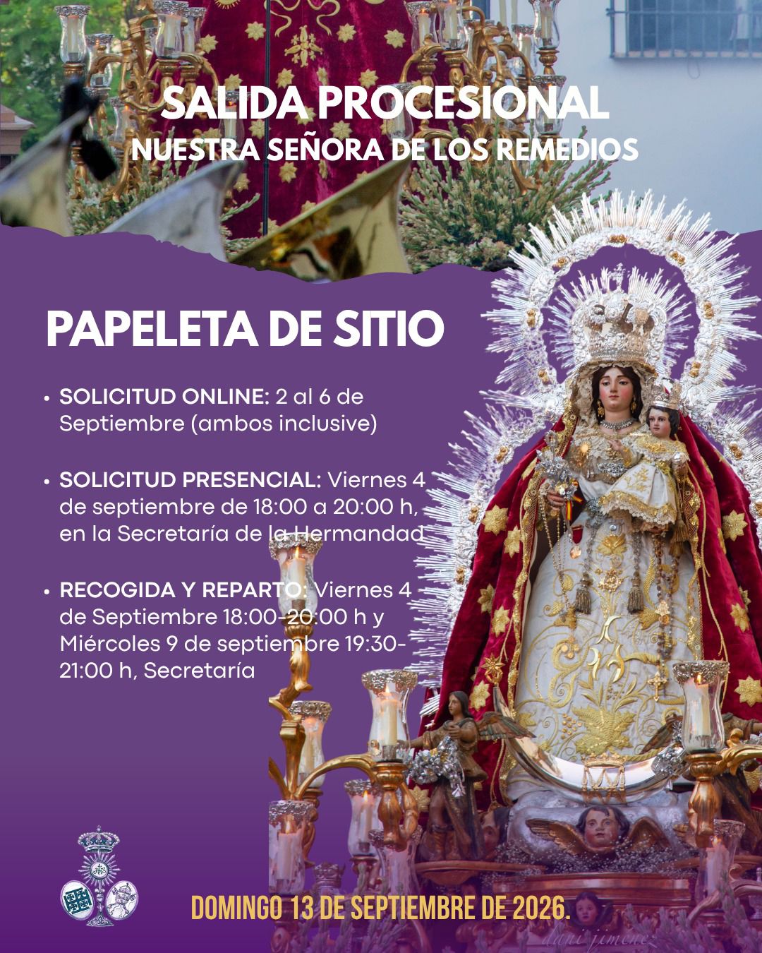 Solicitud Papeleta Sitio «Ntra. Sra. de los Remedios»